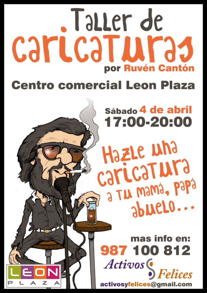 En este momento estás viendo Taller de caricaturas de la mano de RUBEN CANTON en León Plaza